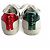 Gucci Sneakers Ace Pearls in pelle a righe 37 White Bianco - vista 4