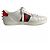 Gucci Sneakers Ace Pearls in pelle a righe 37 White Bianco - vista 5