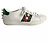 Gucci Sneakers Ace Pearls in pelle a righe 37 White Bianco - vista 7