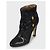 Schwarze Leder-Stiefeletten Roberto Cavalli Größe 38.5 gebraucht - Ansicht 3