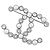 Timeless Spilla in metallo nero Chanel con logo Coco