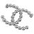 Timeless Spilla in metallo nero Chanel con logo Coco - vista 3