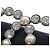Timeless Spilla in metallo nero Chanel con logo Coco - vista 7