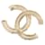 Spilla Chanel in oro e strass D'oro - vista 3