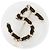 Spilla Chanel No. 5 Round Clear B18 B CHANEL BROACH Nero