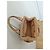 Céline Celine Borsa in pelle beige kiss-lock - vista 6