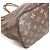 Borsa Tote Louis Vuitton Monogram Neverfull MM Marrone - vista 8