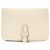 Hermès Cartera compacta de dos pliegues Dogon Hermes Blanco