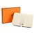 Hermès Cartera compacta de dos pliegues Dogon Hermes Blanco - vista 2