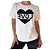 Essentiel Antwerp Camiseta Algodón Blanca Corazón Lentejuelas Negro Blanco