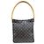 Borsa a Spalla Louis Vuitton Looping GM Monogram Marrone - vista 3