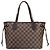Neverfull Bolsa Tote Louis Vuitton em Canvas Damier Marrom - vista 3