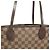 Neverfull Bolsa Tote Louis Vuitton em Canvas Damier Marrom - vista 9