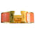 Hermès Pulsera Collier de Chien - Metal Dorado y Esmalte Peach Melba Coral  - vista 1