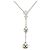 Autre Marque Platinhalskette mit Diamantanhänger