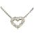 Autre Marque Platinhalskette mit Diamantanhänger