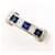 Autre Marque Platinring mit Saphir und Diamant  - Ansicht 1