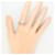 Autre Marque Platinring mit Saphir und Diamant  - Ansicht 7