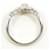 Autre Marque Platinring mit Diamant  - Ansicht 3