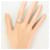 Autre Marque Platinring mit Diamant  - Ansicht 7
