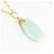 Autre Marque 14K Gelbgoldhalskette mit Jadeit Golden - Ansicht 2