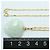 Autre Marque 14K Gelbgoldhalskette mit Jadeit Golden - Ansicht 5