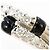 Autre Marque Platinring mit Onyx und Diamant - Ansicht 2