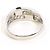 Autre Marque Platinring mit Onyx und Diamant - Ansicht 4