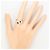 Autre Marque Platinring mit Onyx und Diamant - Ansicht 7