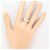 Autre Marque PT850 Platinring mit Diamant - Ansicht 6