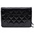 Borsa CHANEL Wallet on Chain in Pelle Nera - 103550 Nero - vista 3