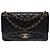CHANEL Timeless/Classique Tasche aus schwarzem Leder - 103543
