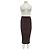 Falda midi de lana marrón Helmut Lang Castaño