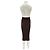 Falda midi de lana marrón Helmut Lang Castaño - vista 2