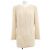 Chaqueta Chanel sin cuello Beige
