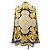 Camicia in seta Versace 1003941 Blu Giallo - vista 2