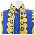 Camicia in seta Versace 1003941 Blu Giallo - vista 5