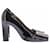 Yves Saint Laurent Escarpins en cuir vernis Noir  - vue 2