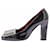 Yves Saint Laurent Escarpins en cuir vernis Noir  - vue 3