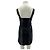 Zara Lederkleid schwarz midi - Ansicht 2