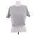 Top corto Gucci G logo gris de algodón