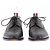 Thom Browne Derby nere in pelle Nero - vista 2