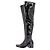 Khaite Botas altas negras en vinilo Negro - vista 5