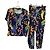 Elena Miró Completo Elena Mirò con Stampa Tropicale - Top e Pantaloni Multicolore Blu scuro