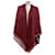 Hermès Sciarpa in cashmere Carre Geant Hermes Bordò Bianco sporco  - vista 3