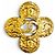 Spilla Chanel Vintage Coco Mark Motivo Floreale D'oro