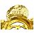 Spilla Chanel Vintage Coco Mark Motivo Floreale D'oro - vista 6