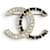 Chanel Coco Mark Strass-Brosche Schwarz Golden  - Ansicht 1