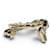 Chanel Coco Mark Strass-Brosche Schwarz Golden  - Ansicht 4