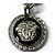 Gianni Versace Orecchini a clip Medusa Nero Bianco - vista 4